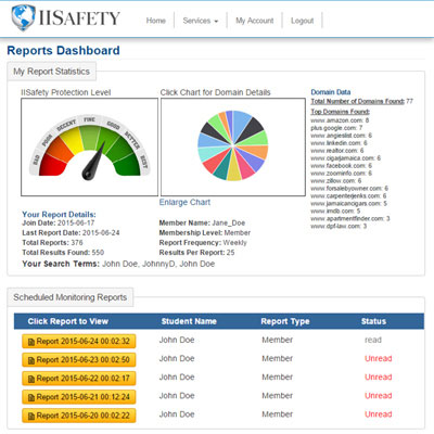 Report statistics example